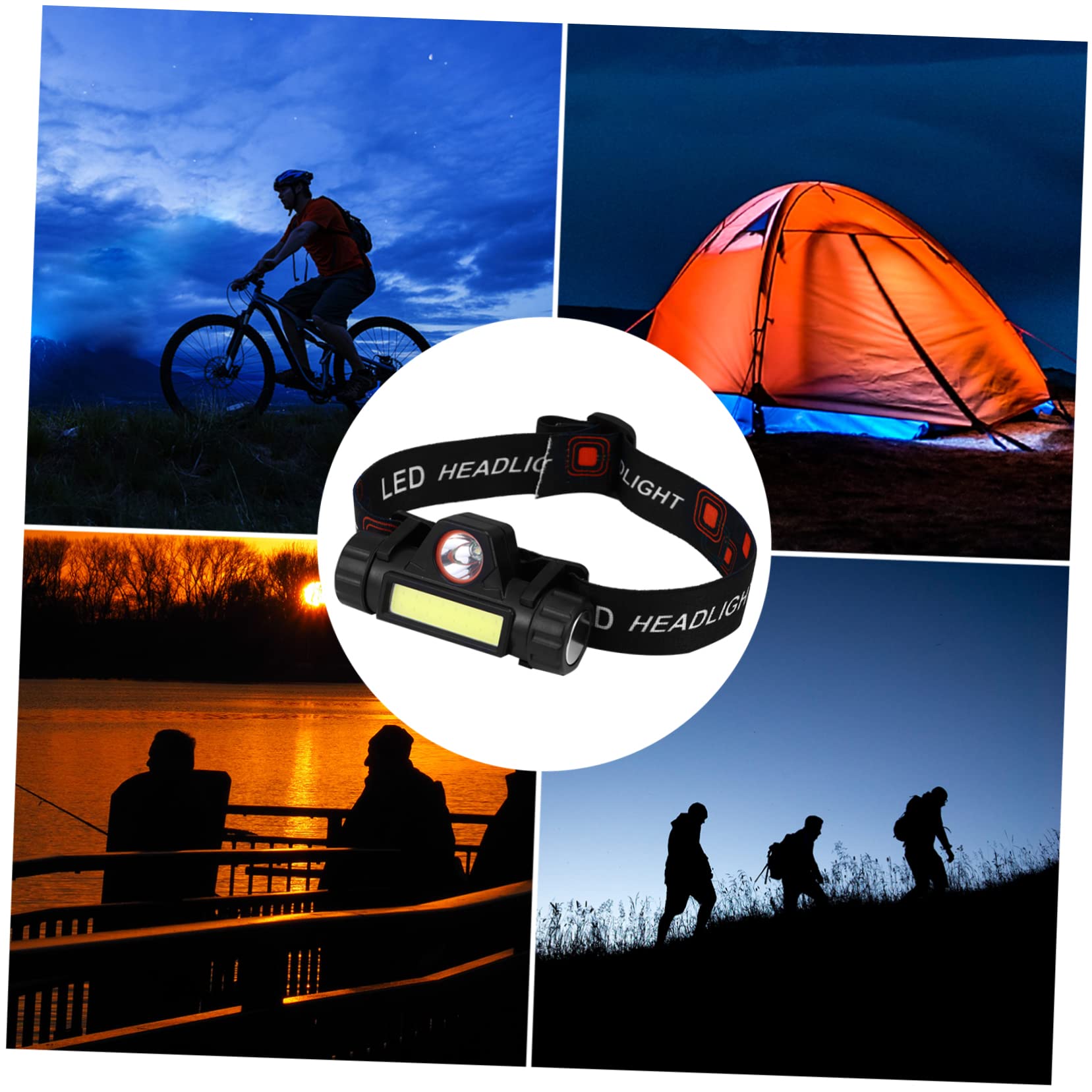 Hemoton headlamp with belt demonstrates hands-free wearing and comfort