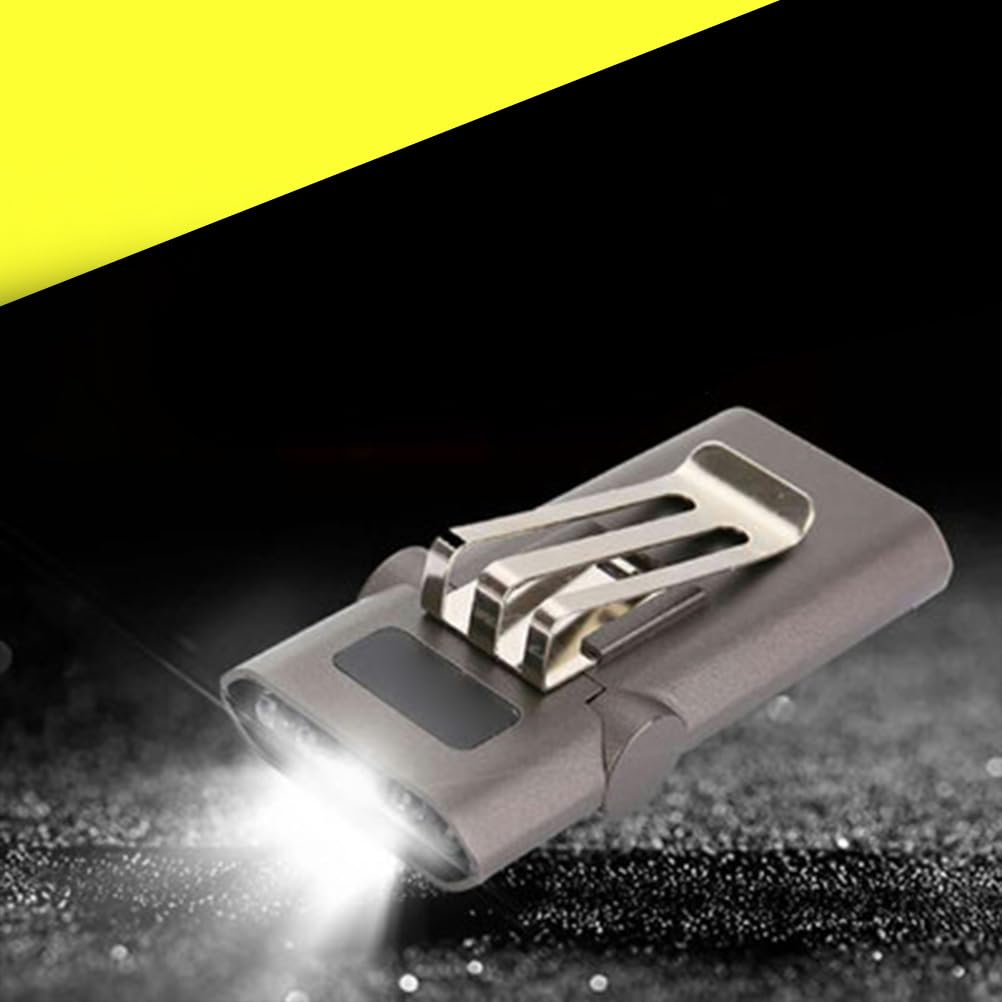 Hemoton lightweight headlamp clip for easy carrying on hikes.