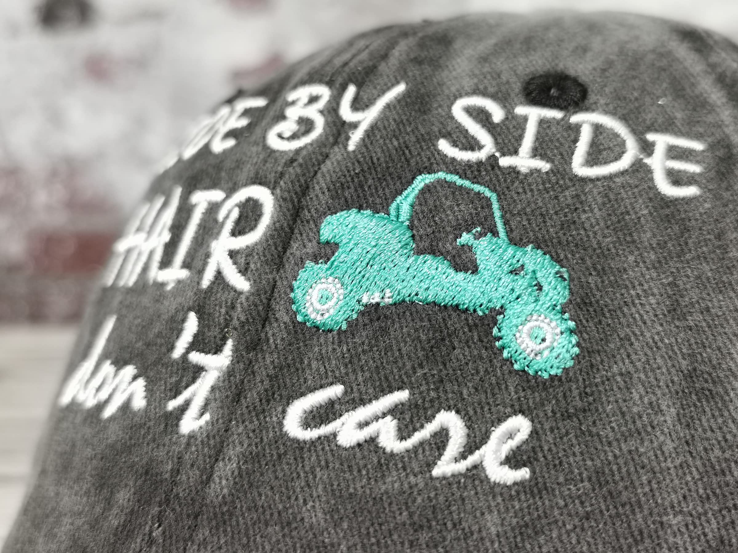 Side view of Hepandy Side by Side Hair Don't Care hat