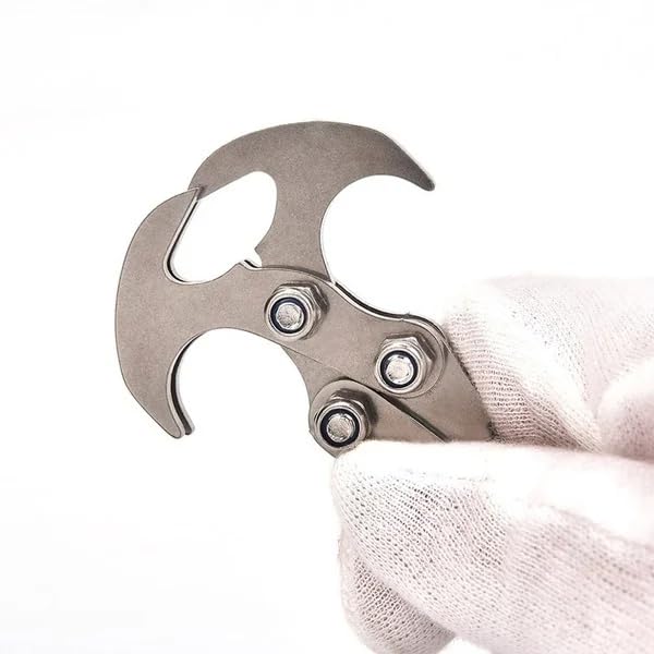 HEPBAK gravity hook with shrapnel bolt ready for secure closure in ascent tasks.