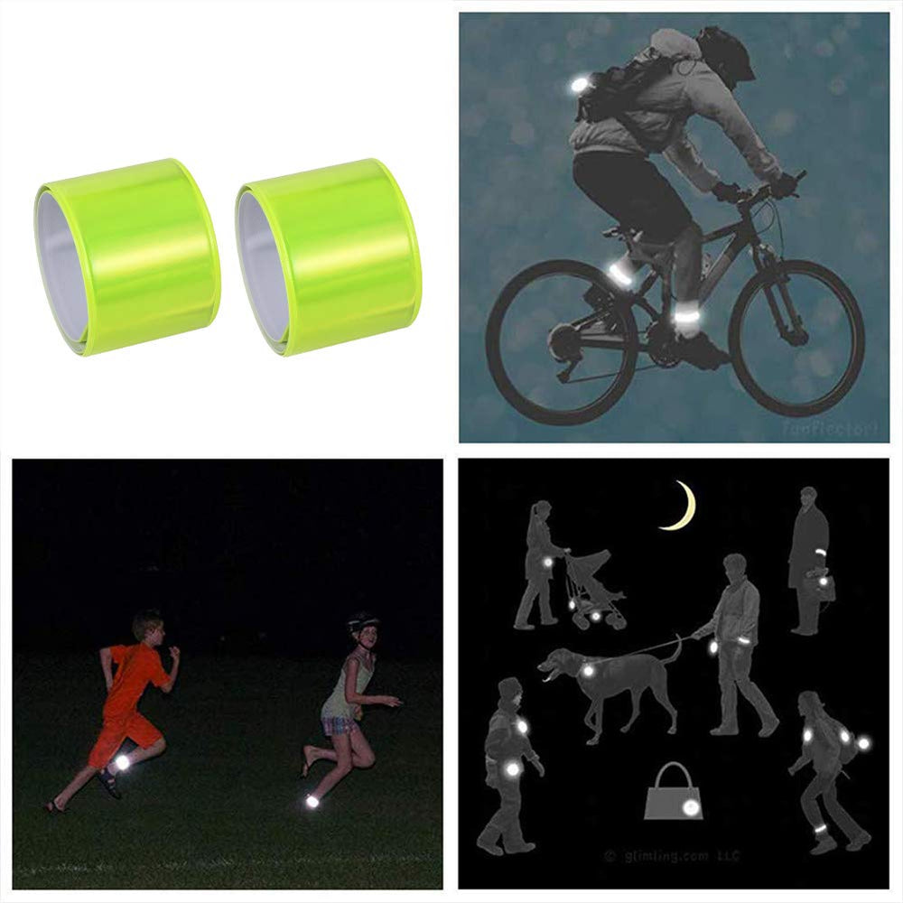 HEQUSigns reflector snap band ideal for cycling and walking in low light.