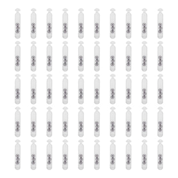 HERCHR 50 pcs fishing rattle worm jig lure insert tube rattles white - image 1