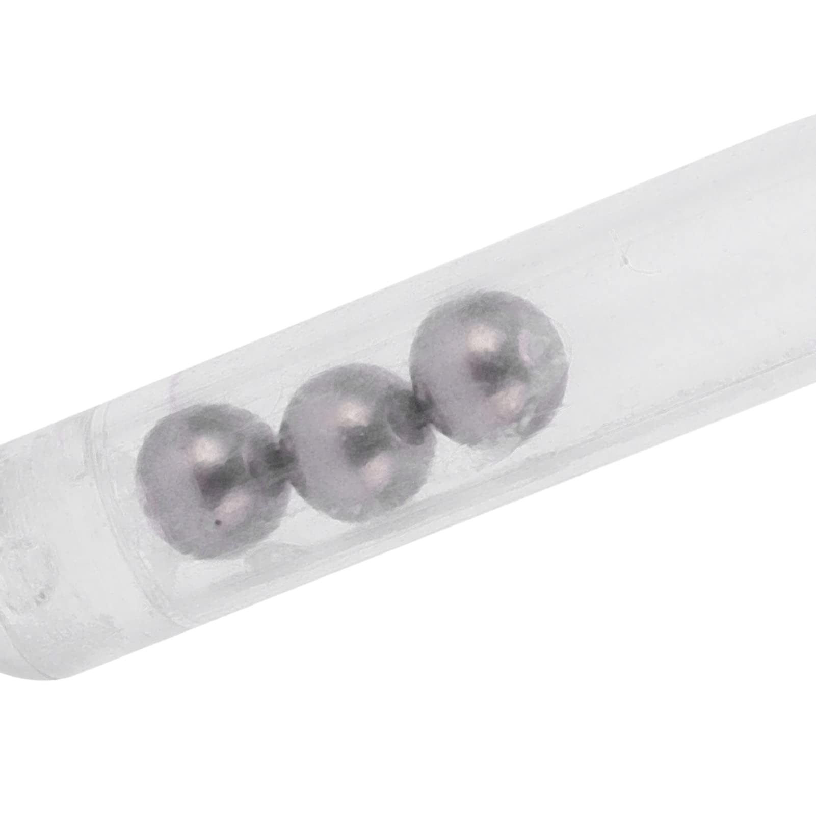 HERCHR 50 pcs fishing rattle worm jig lure insert tube rattles white - image 5