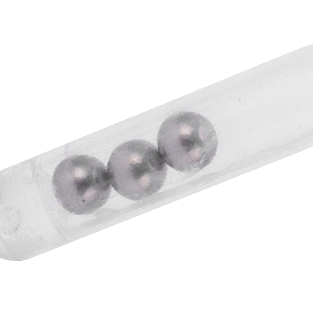 HERCHR 50 pcs fishing rattle worm jig lure insert tube rattles white - image 5
