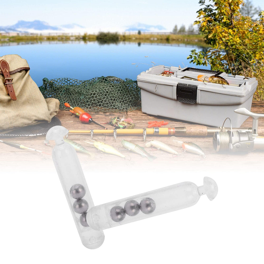 HERCHR 50 pcs fishing rattle worm jig lure insert tube rattles white - image 6