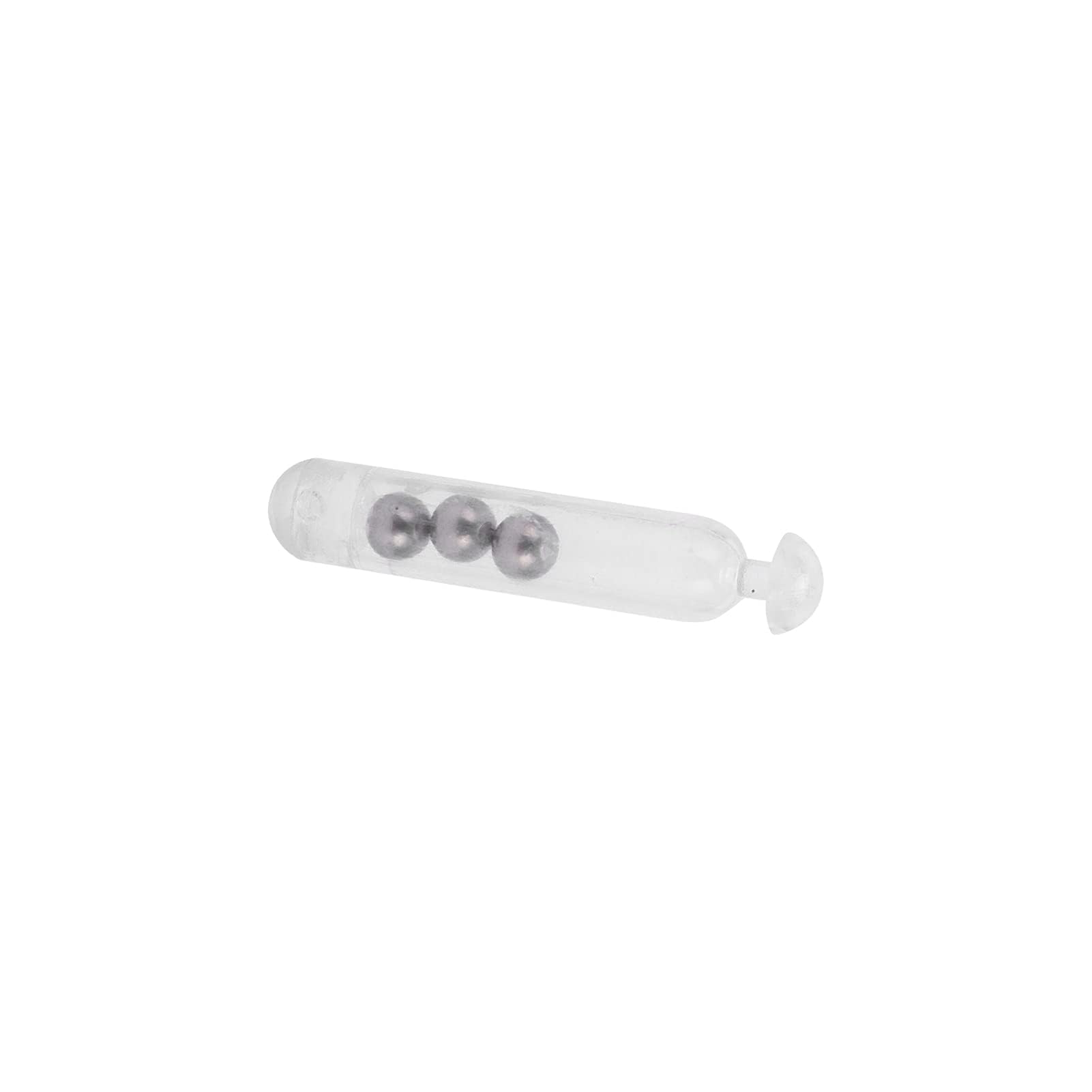 HERCHR 50 pcs fishing rattle worm jig lure insert tube rattles white - image 8