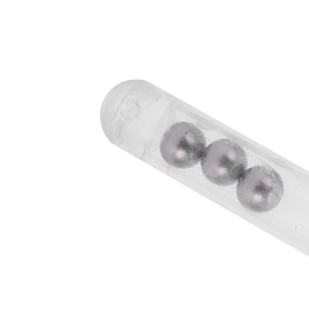 HERCHR 50 pcs fishing rattle worm jig lure insert tube rattles white - image 9
