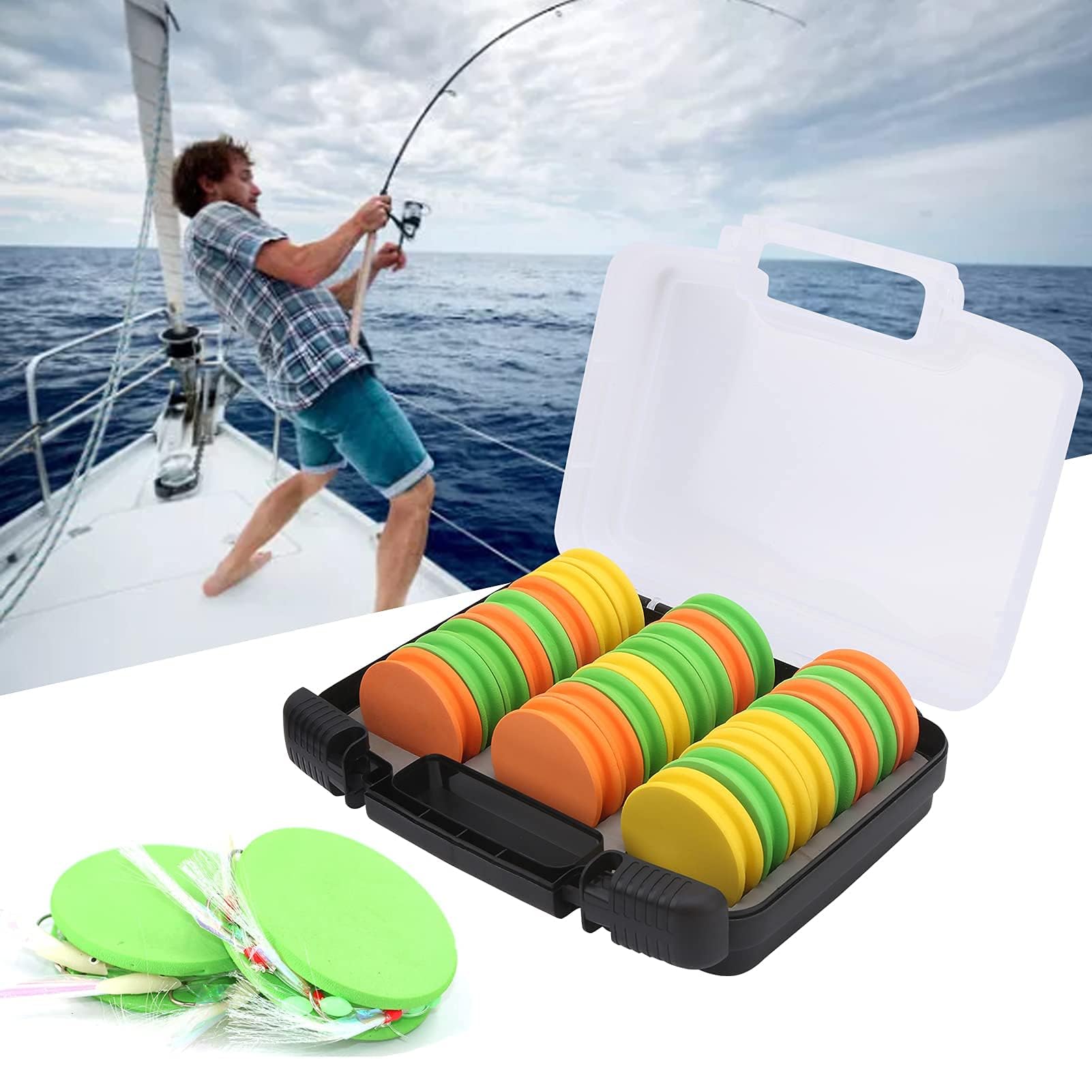 HERCHR colorful spools help quick color coding on rigs.
