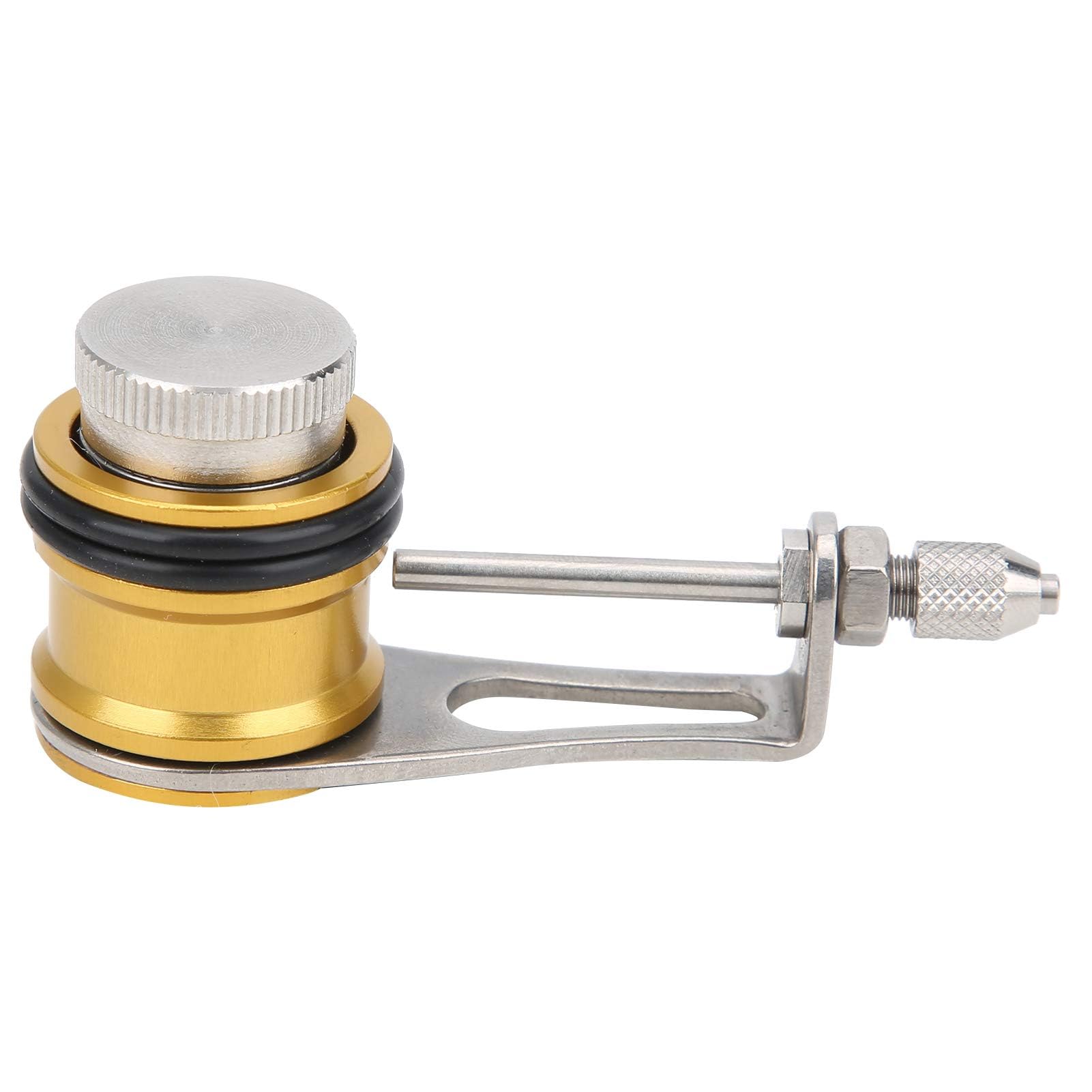 Includes metal threading pipe for smooth line passage
