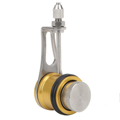 HERCHR Fishing Bobbin Knotter gold side view shows portable line winding capability
