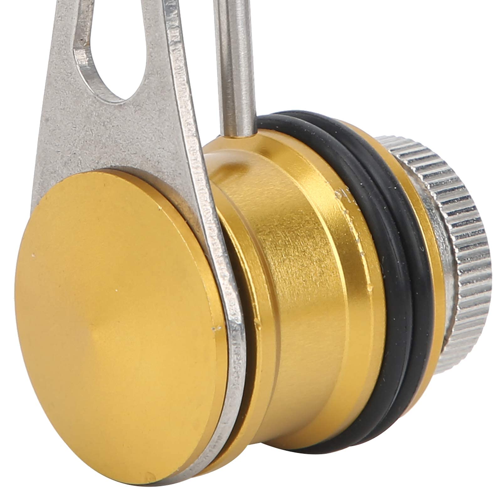 Portable HERCHR knotter with rubber clamp keeps line secure