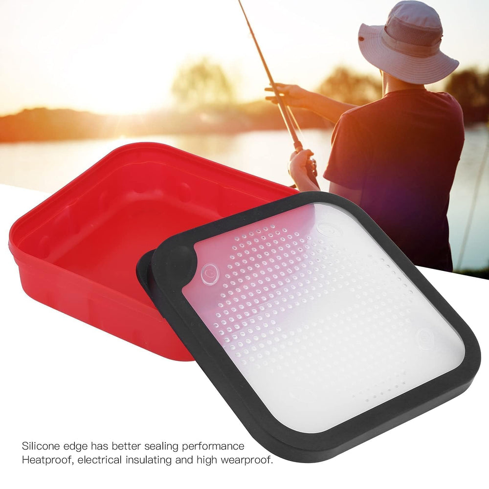 HERCHR bait box open lid showing compact design for quick access