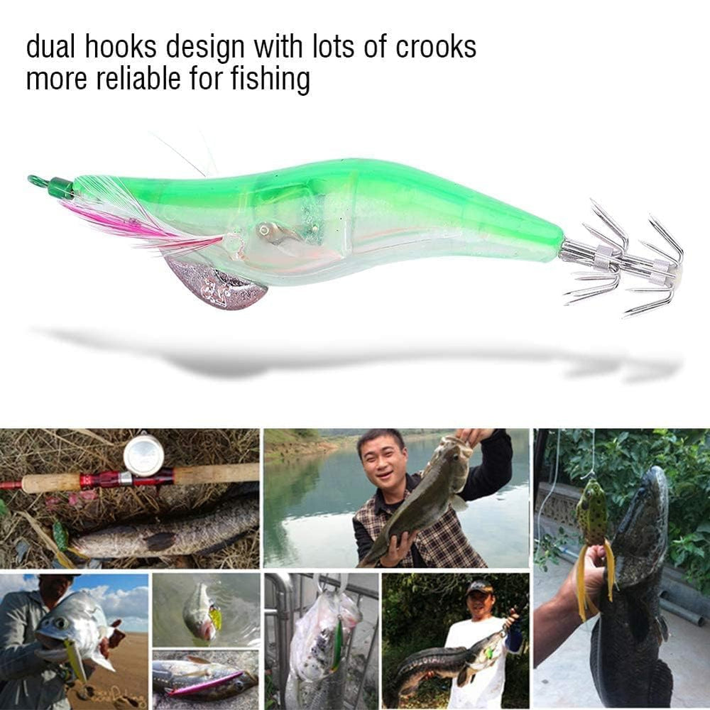 HERCHR dual hooks design prevents squid escape