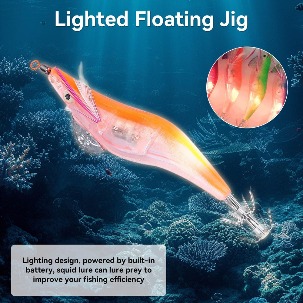 HERCHR squid bass trout jig for freshwater and saltwater