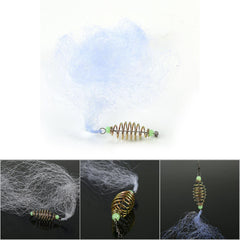 HERCHR fishing net with luminous beads enables night use and quick status checks.