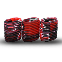 HERCHR fishing reel grip red set of 5 for secure, non-slip handling.