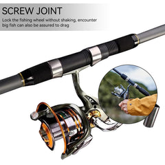 Reel feet securing area on the rod seat