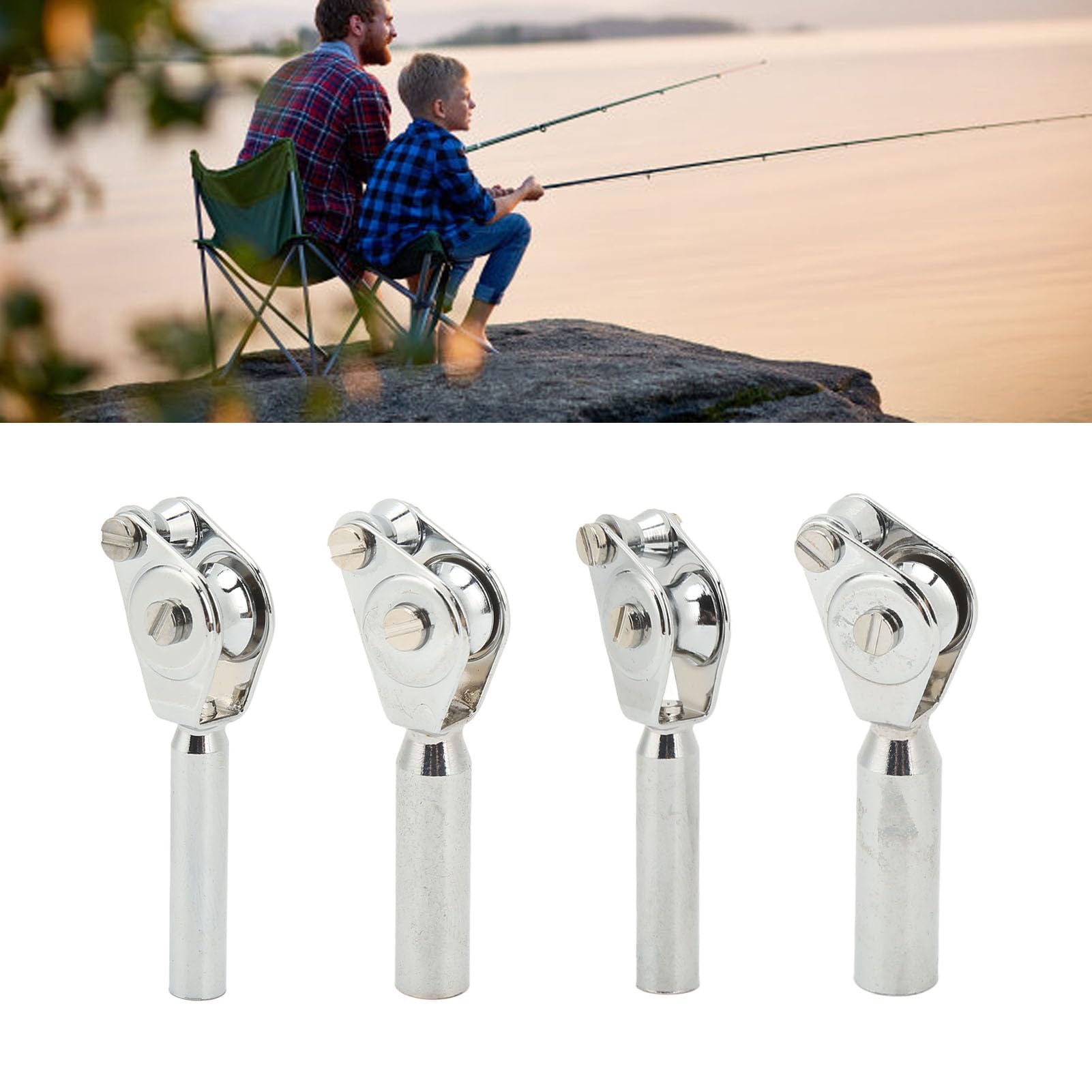 Easy install design of the double pulley guide on the rod head