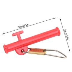 HERCHR fishing slider red close-up highlights copper barrel swivel for smooth rotation