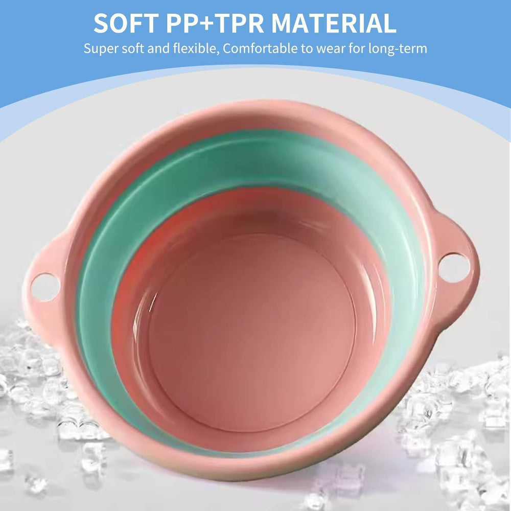 HERCHR portable foldable wash basin ideal for camping and outdoor cleaning on the go.