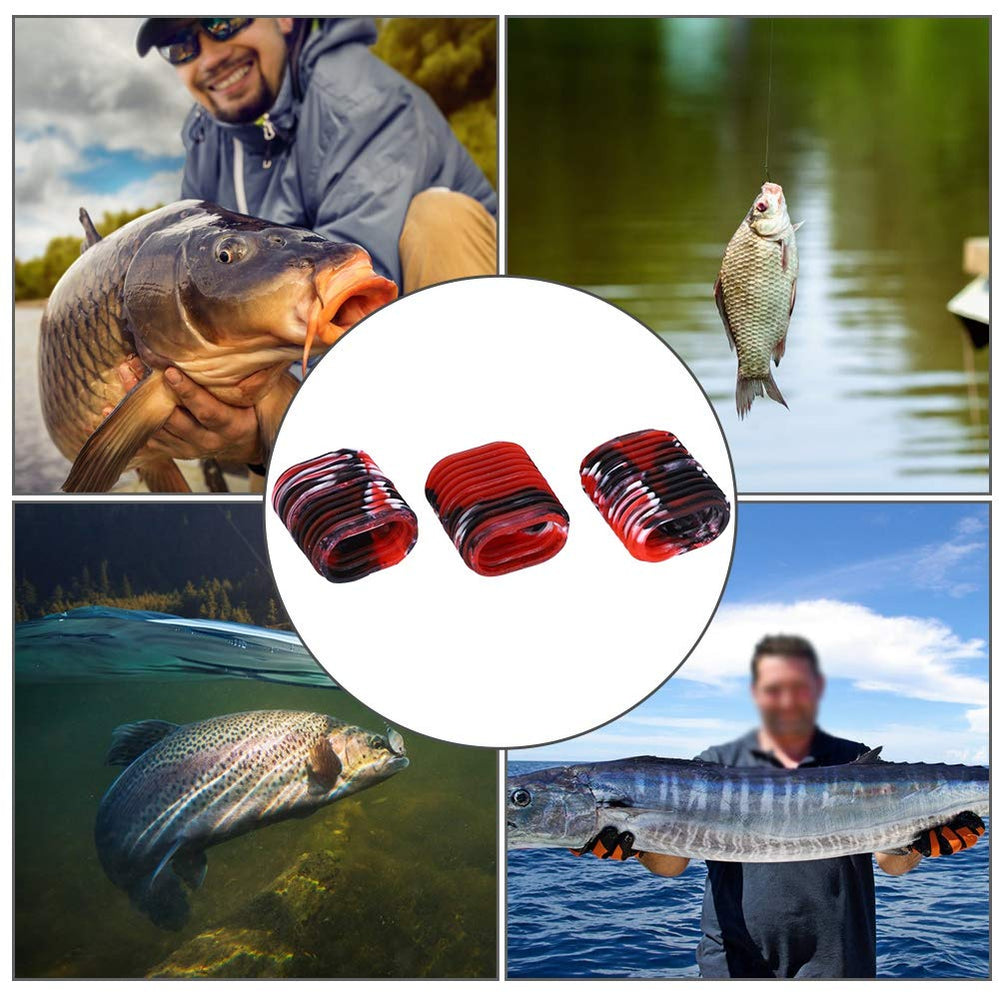 HERCHR reel grip red shows easy installation for quick on-off use.