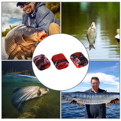 HERCHR reel grip red shows easy installation for quick on-off use.