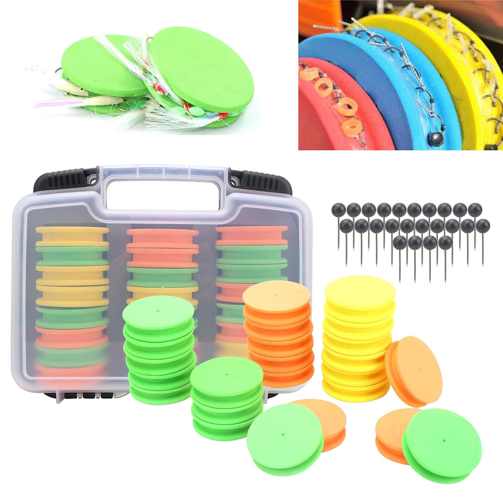 HERCHR rig-keeper slot secures line ends during storage.