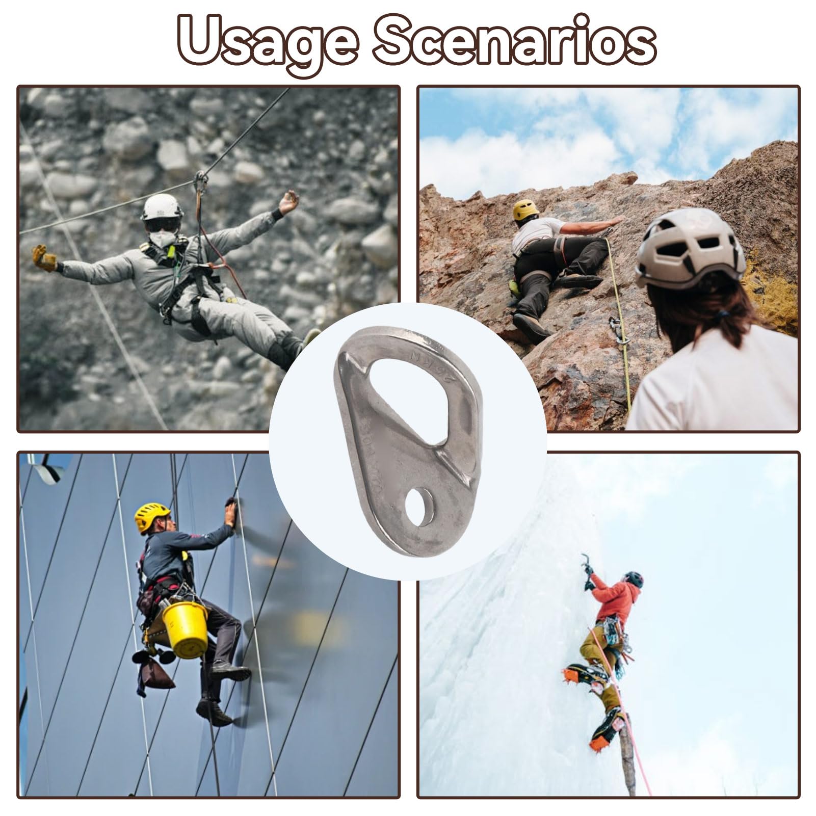 HERCHR Rock climbing anchor hanger in action for dependable protection points