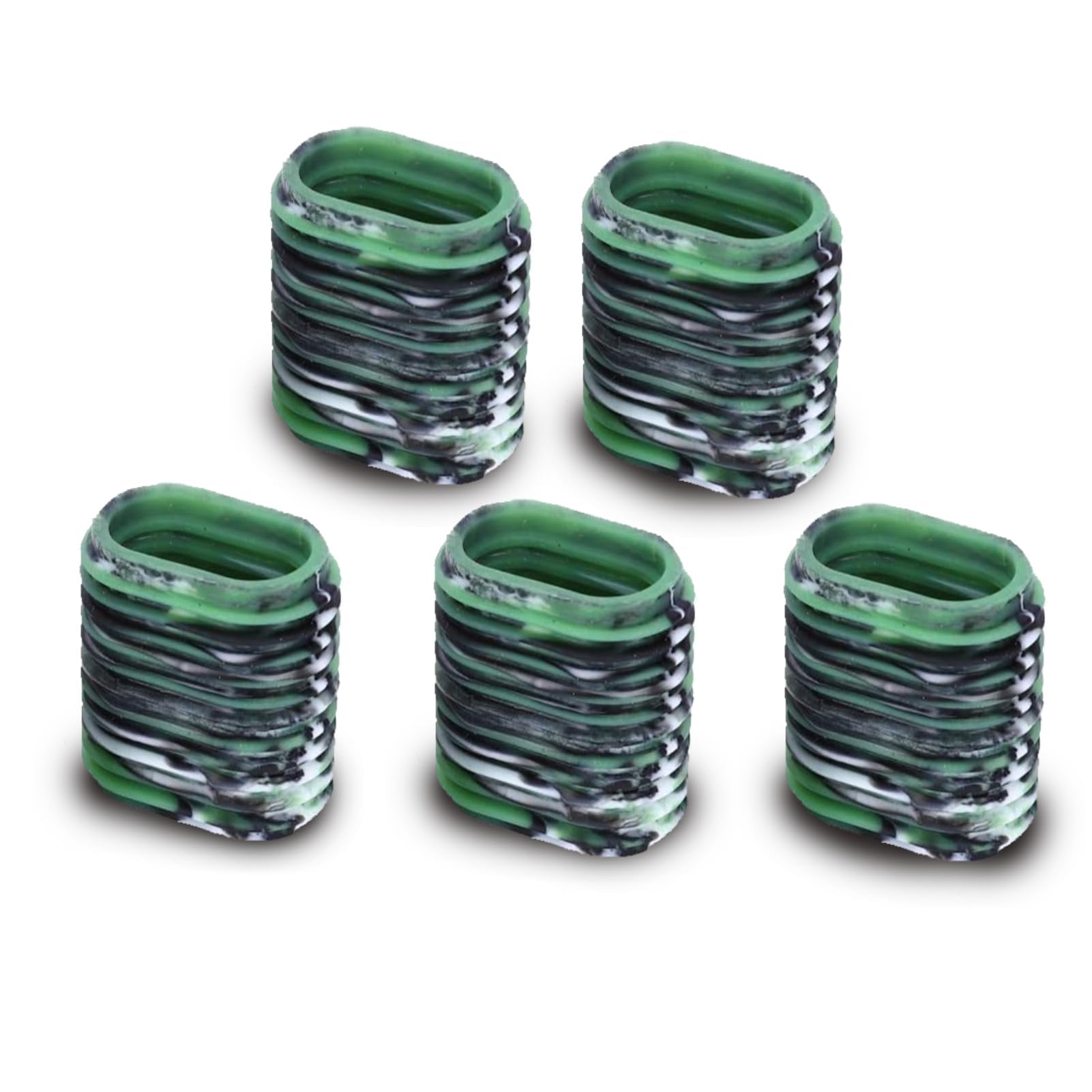 HERCHR rubber reel handle grip sleeve on green handle improves control and reduces fatigue.