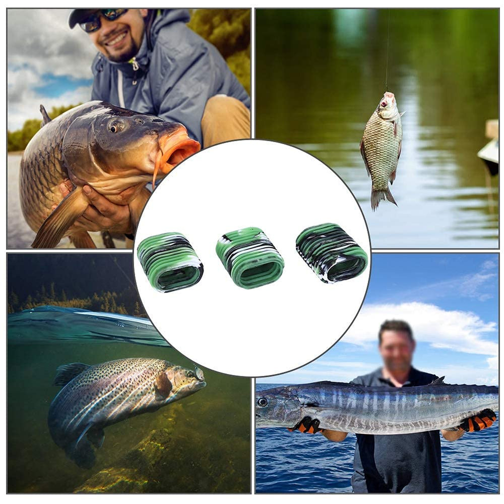 HERCHR green grip sleeve fits baitcaster reels for a secure, slip-free grip.