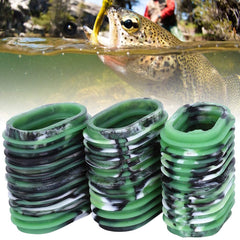 HERCHR reel handle cover in green enhances comfort during long casting sessions.