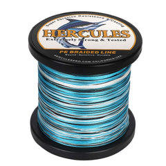 HERCULES line close-up on abrasion resistance and knot strength for durability.