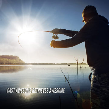 HERCULES braided line on baitcaster for long casts and control.
