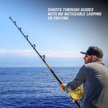 HERCULES braided line during cast demonstrates supple handling and distance.