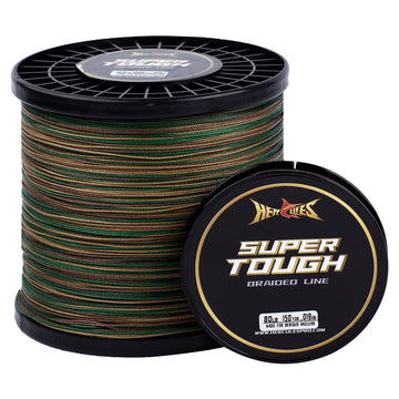 HERCULES braided line spooled for strong casting and control.