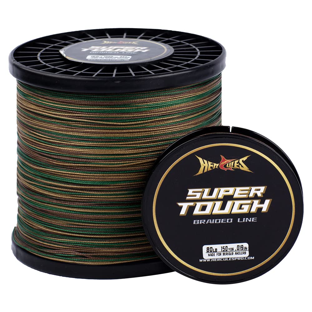 HERCULES braided line spooled for strong casting and control.