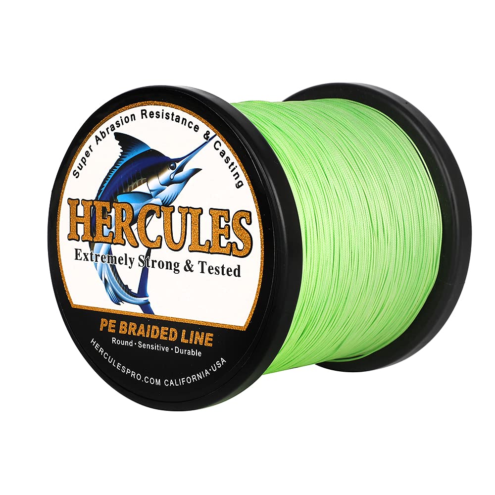 HERCULES braided line abrasion resistance shown in rugged conditions.