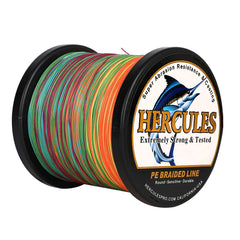 HERCULES braid line knot-strength demonstrates durability against big fish.