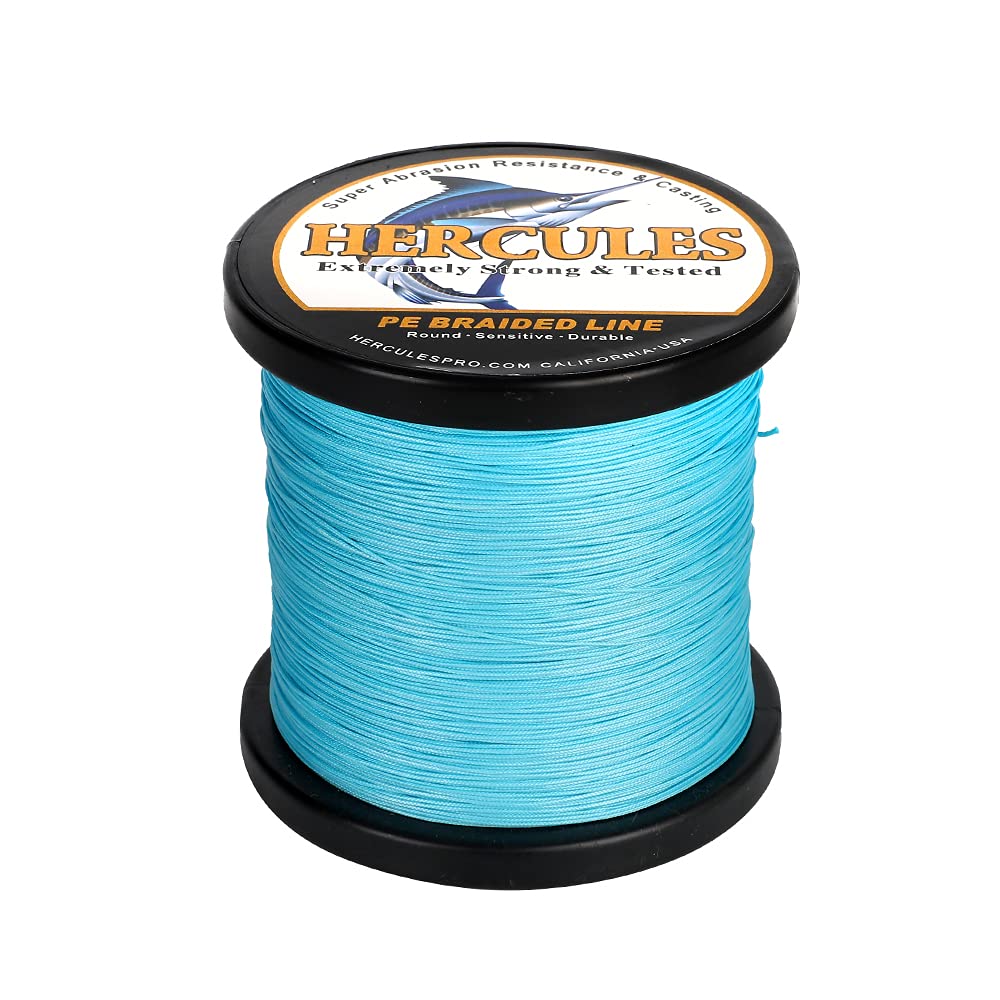 HERCULES braided line on spool showcases smooth casting and long-distance potential.