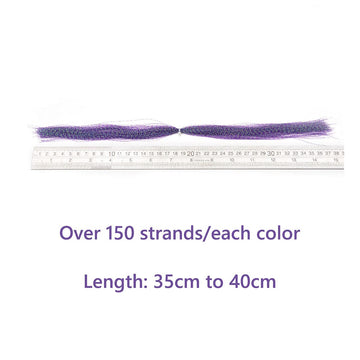 HERCULES UV-reactive flashabou tinsel offers visible shimmer.
