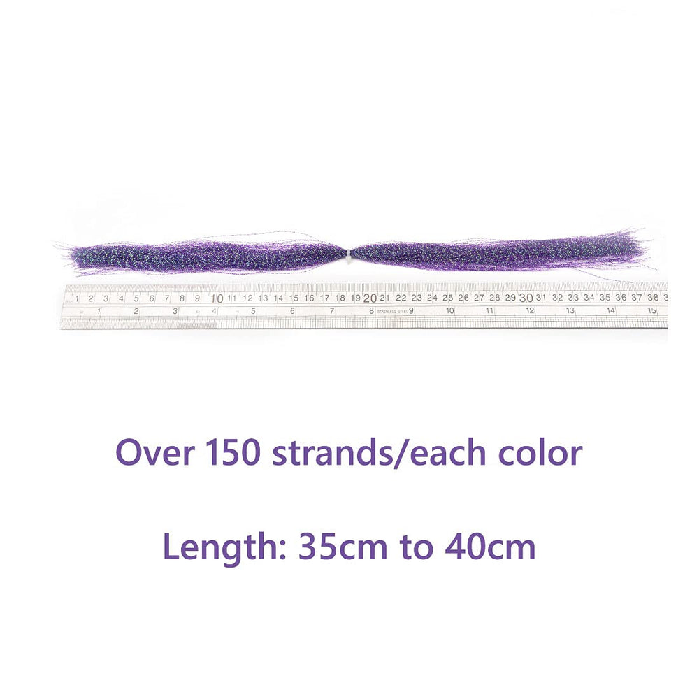 HERCULES UV-reactive flashabou tinsel offers visible shimmer.