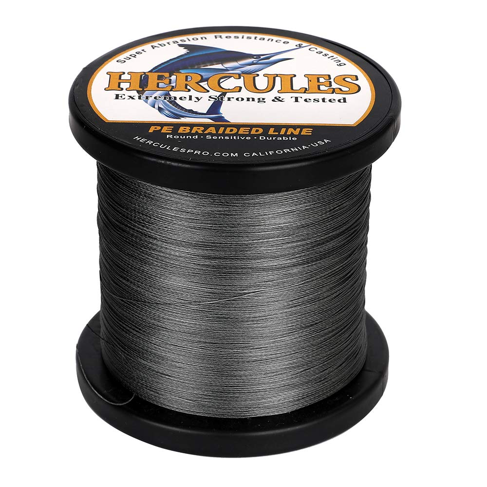 HERCULES zero-stretch braid enhances bite detection and quick hooksets.