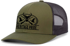 Heritage Pride USA-made embroidered hat with rugged outdoor style.
