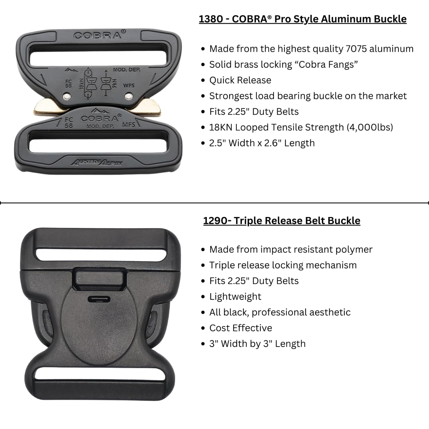 Hero's Pride Ballistic Deluxe Duty Belt side view, rugged 1680 denier material.