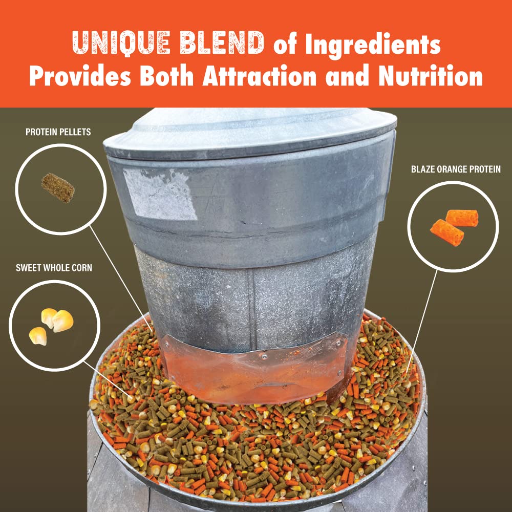 Herron Outdoors feeder usage image showing hanging with Scent Sak.