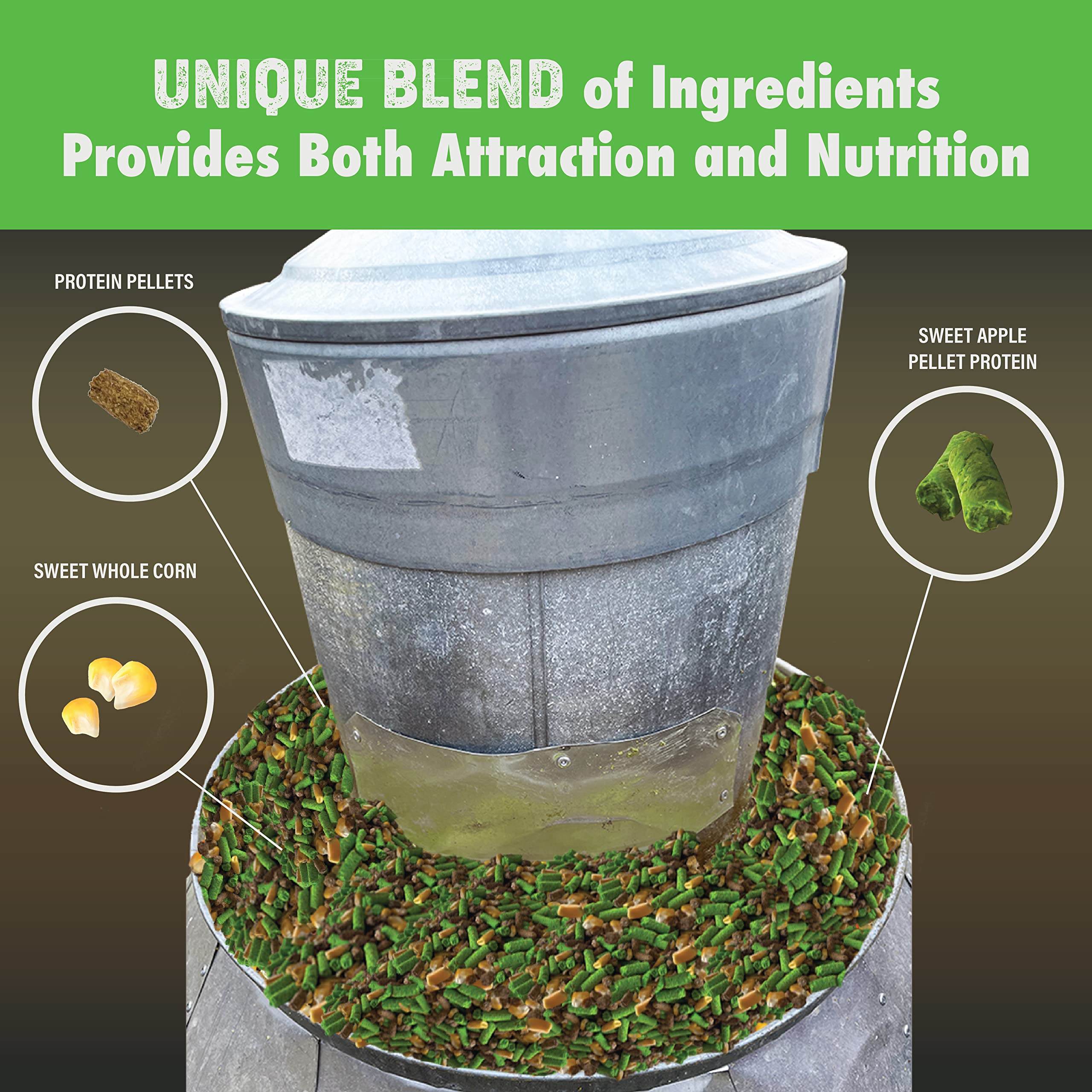 Herron Outdoors feeder application to maximize field coverage and deer activity.