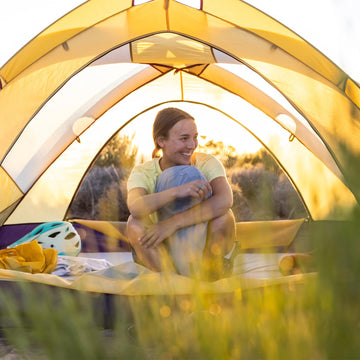 HEST Camp Pillow Medium compresses into its own case for travel