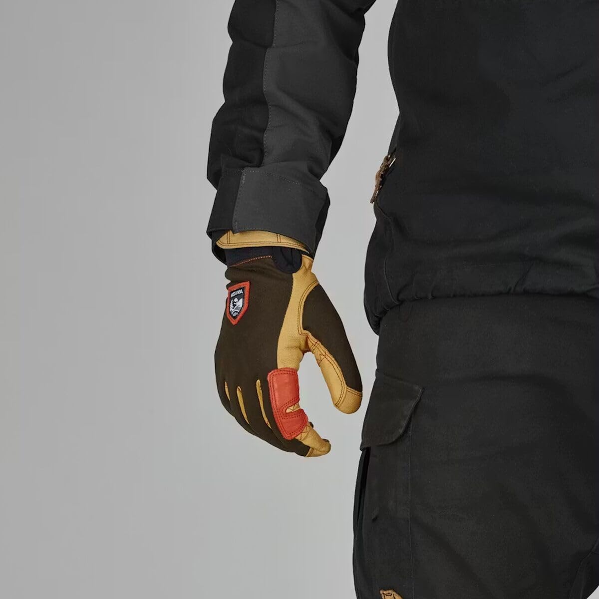 Hestra Ergo Grip Active Glove velcro closure image shows easy on/off adjustments.