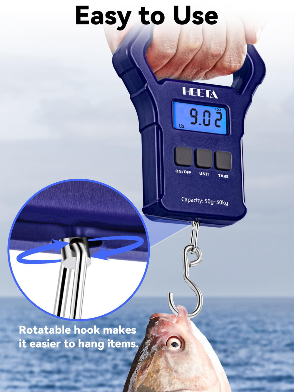 HEETA scale used as luggage scale for checking weight