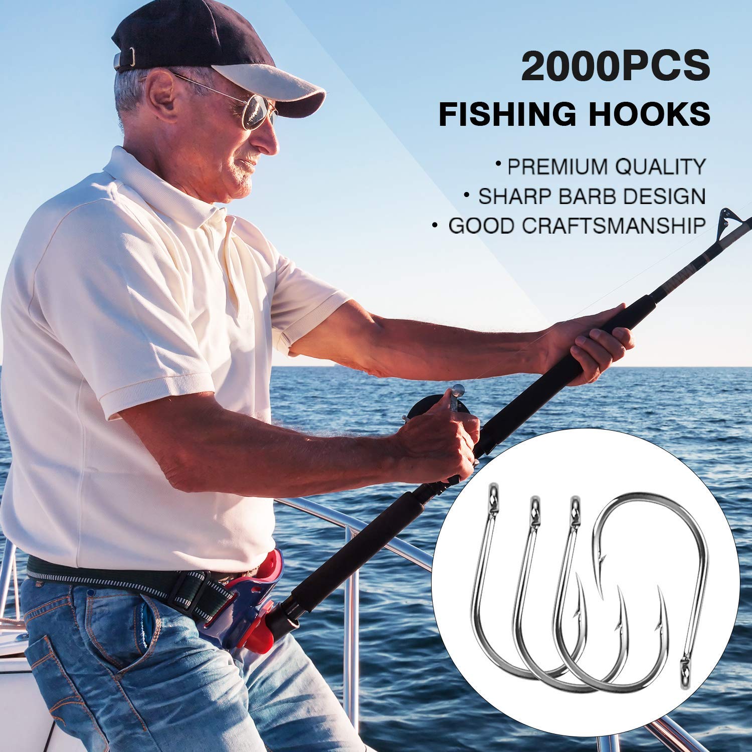 Chemically sharpened barbed hook points for deep penetration
